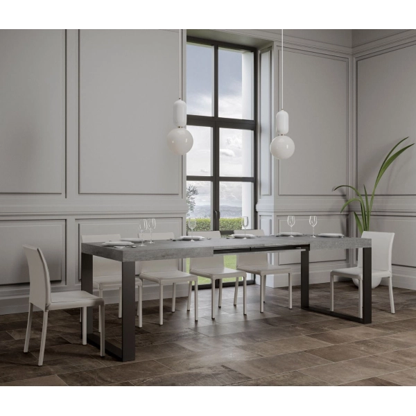 Mesa de cemento TECNO 90X160 extensible a 264 cms