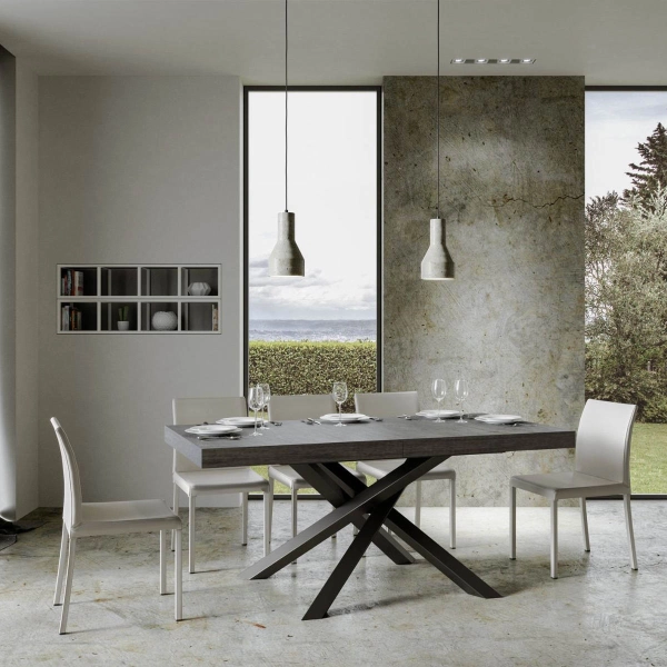 Mesa hormigón VOLANTIS 90x160 extensible a 420 cms