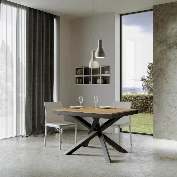 Mesa VOLANTIS EVOLUTION roble natural 90x120 extensible a 380 cms