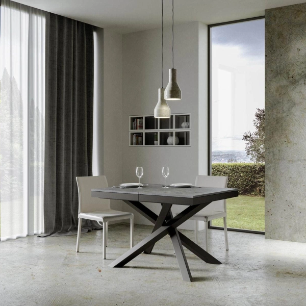 Mesa de hormigón VOLANTIS EVOLUTION 90x120 extensible a 380 cms