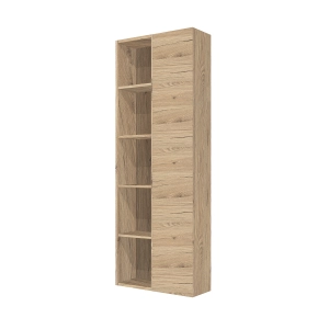 Reversible suspended column 60X22 with Natural Oak door and open compartments