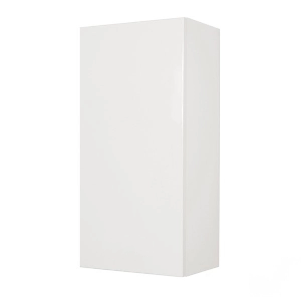 Hängeschrank 30x22 mit glänzend weißer Wendetür