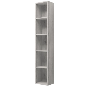 Suspended column with 5 open compartments 30x22 White Oak