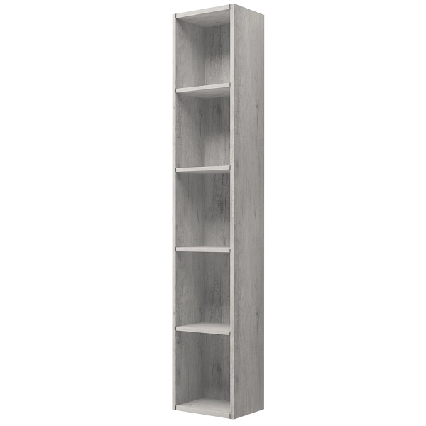 Hängesäule mit 5 offenen Fächern 30x22 Weißeiche