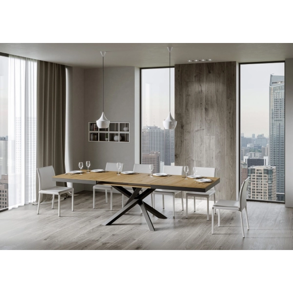 Mesa VOLANTIS EVOLUTION roble natural 90x160 extensible a 264 cms