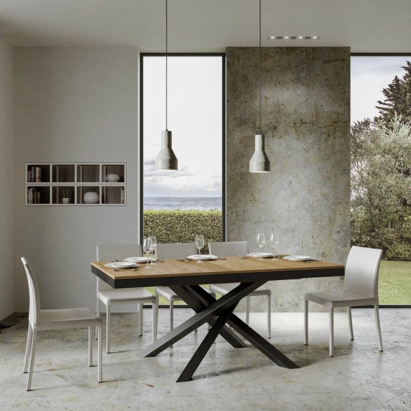 Mesa VOLANTIS EVOLUTION roble natural 90x160 extensible a 264 cms