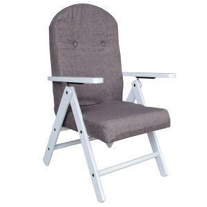 Amalfi recliner armchair - White Lacquered wood