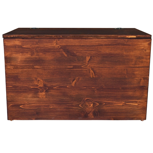 Coffre en bois massif noyer cm 78