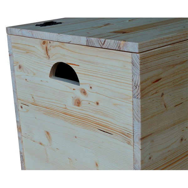 Coffre en bois massif NATUR cm 98
