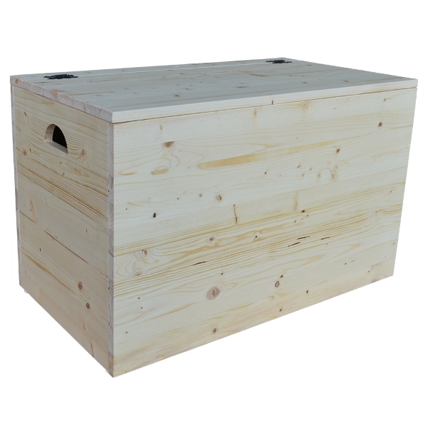 Caisse en bois conteneur en sapin naturel L 78