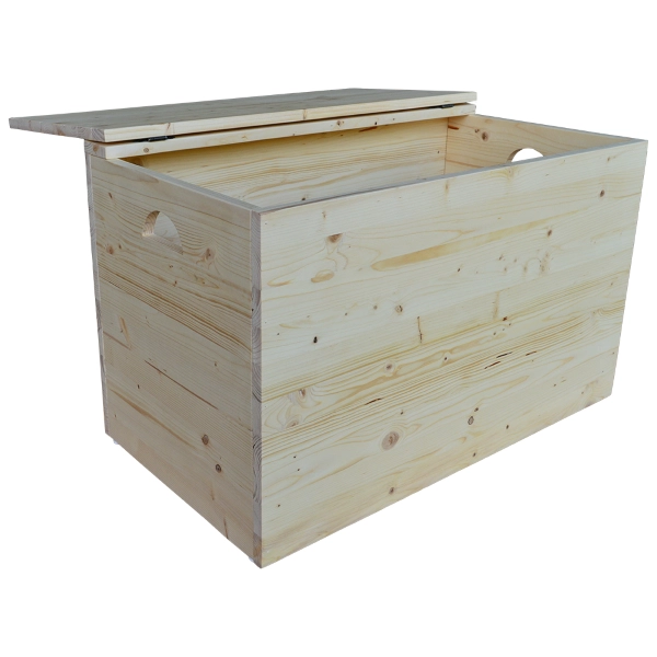 Caisse en bois conteneur en sapin naturel L 78