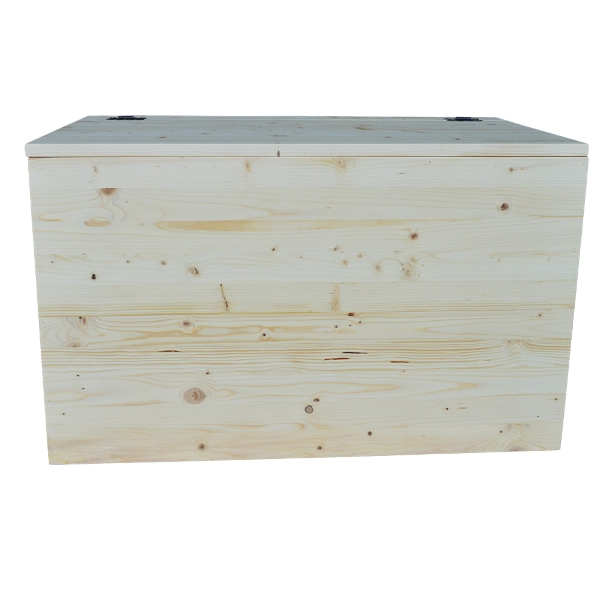 Caisse en bois conteneur en sapin naturel L 78