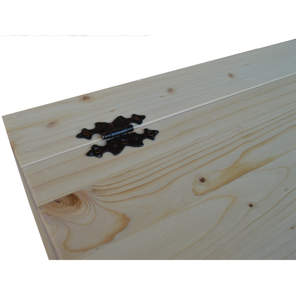 Coffre en bois massif NATUR cm 98