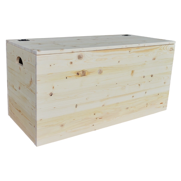 Coffre en bois massif NATUR cm 98