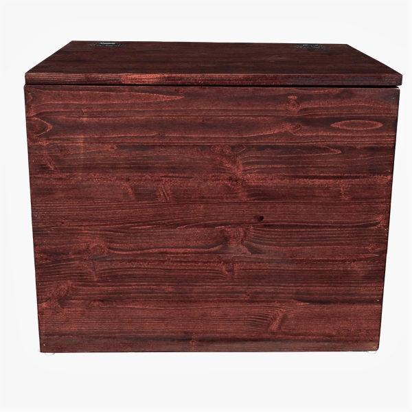 Coffre en bois massif noyer cm 58