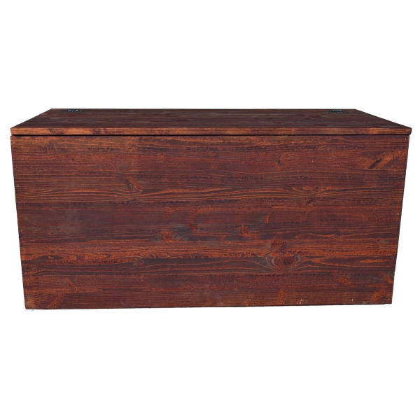 Coffre en bois massif noyer cm 98
