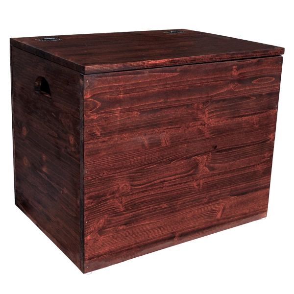 Coffre en bois massif noyer cm 58