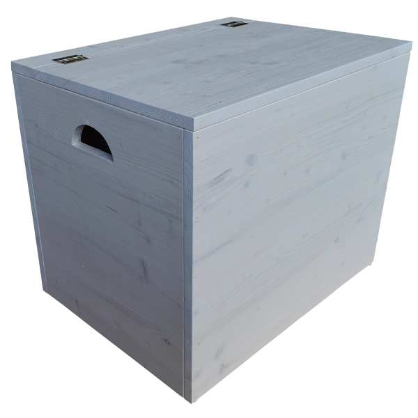 Coffre de rangement en bois massif SHABBY CHIC cm 58