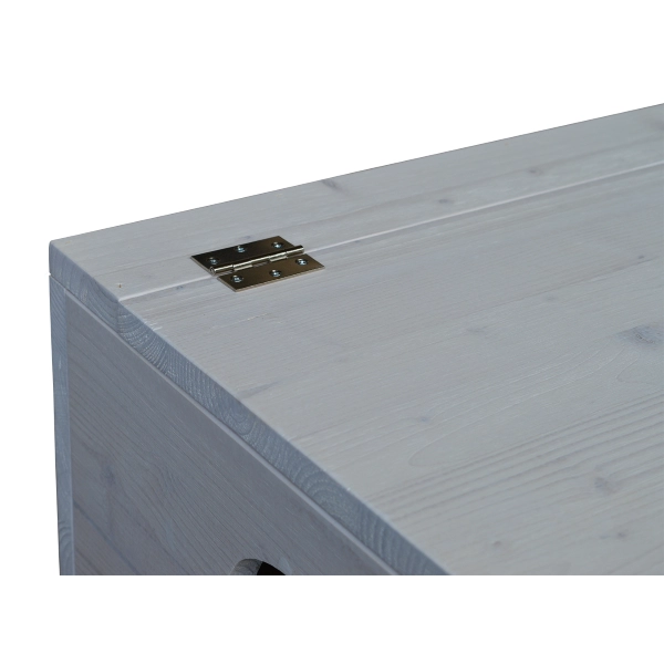 Coffre de rangement en bois massif SABBY CHIC 78 cm