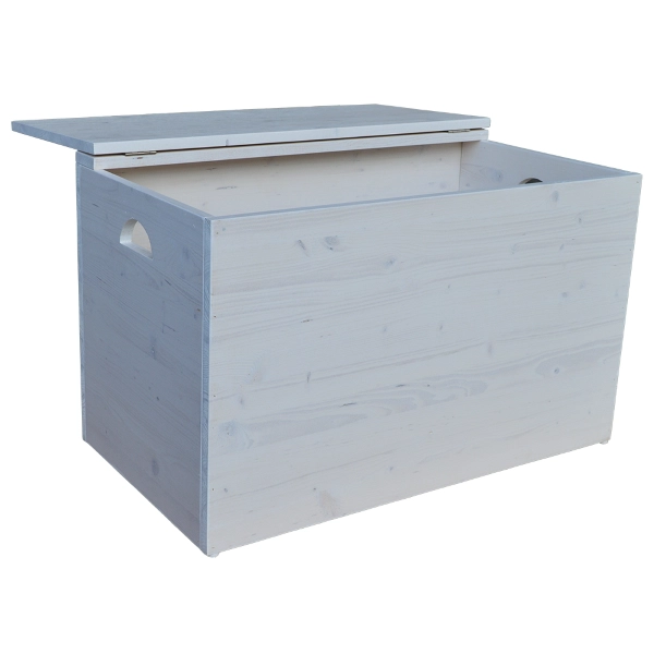 Coffre de rangement en bois massif SABBY CHIC 78 cm