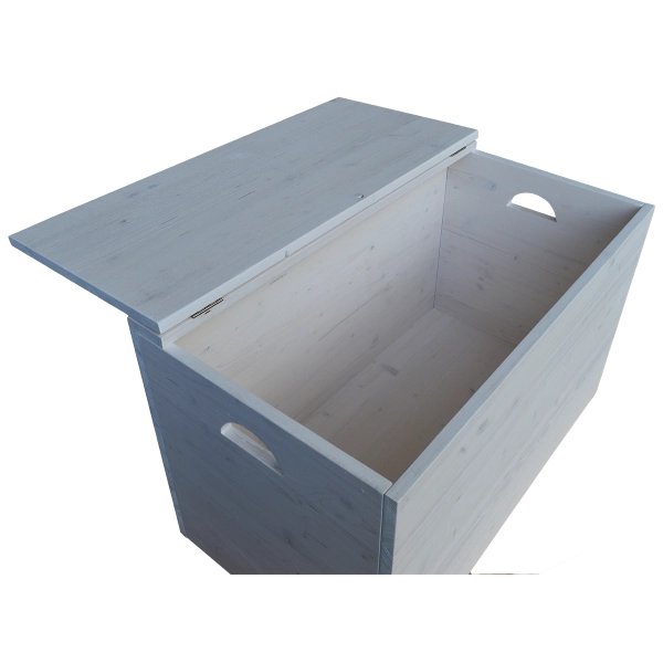 Coffre de rangement en bois massif SABBY CHIC 78 cm