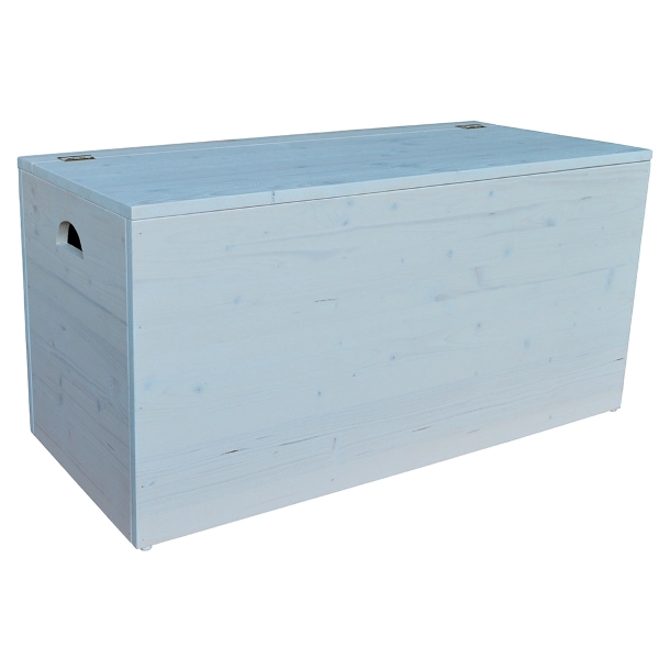 Coffre de rangement en bois massif SABBY CHIC 98 cm