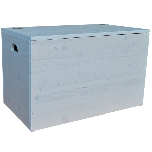 Coffre de rangement en bois massif SABBY CHIC 78 cm