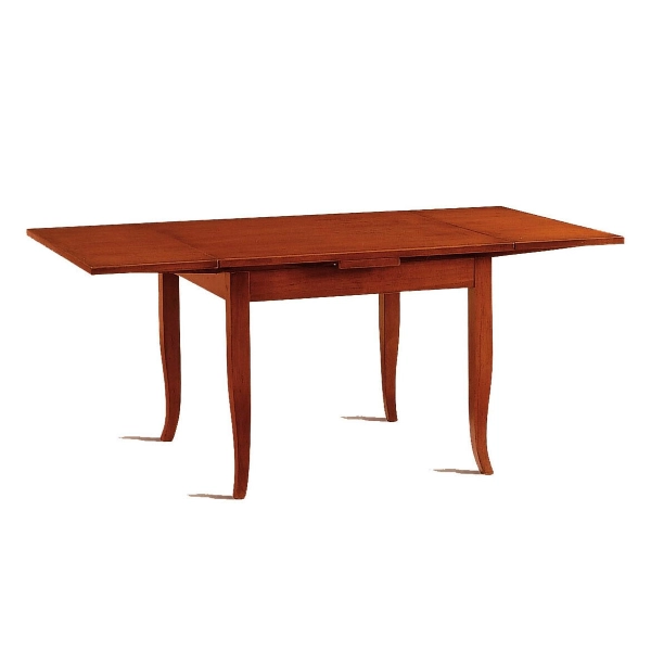 Table en bois massif 160x85 finition CERISE extensible à 240 cm
