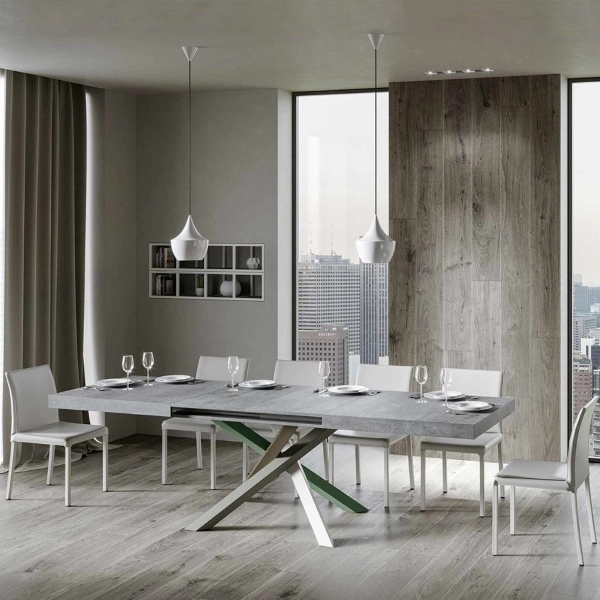 Mesa Volantis Extensible a 390 Sobre cemento 90x130 estructura 4/A