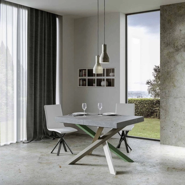 Mesa Volantis Extensible a 390 Sobre cemento 90x130 estructura 4/A
