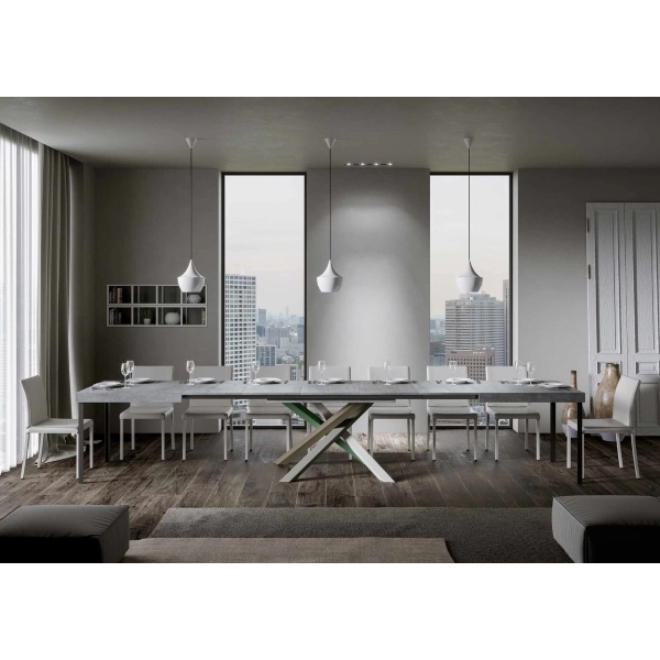 Volantis Mesa Extensible 440 Tapa Cemento 90x180 estructura 4/A