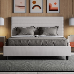 Cama Focus malla 160x190 y contenedor blanco