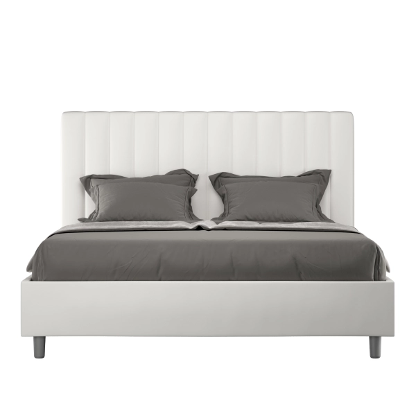 Lit Agueda 160x190 résille et conteneur blanc
