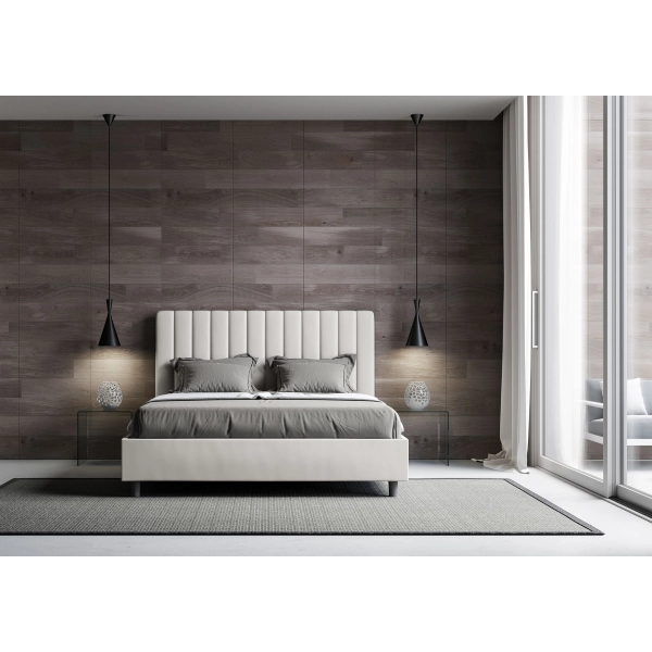 Lit Agueda 160x200 avec filet blanc
