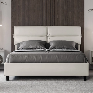 Cama Nandy malla 160x210 y contenedor blanco