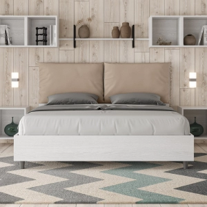 Cama Egos Antea 160x190 sin base gris tórtola