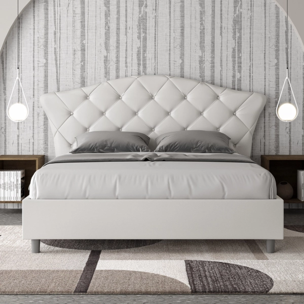 Lit Langre 160x210 avec sommier similicuir 01