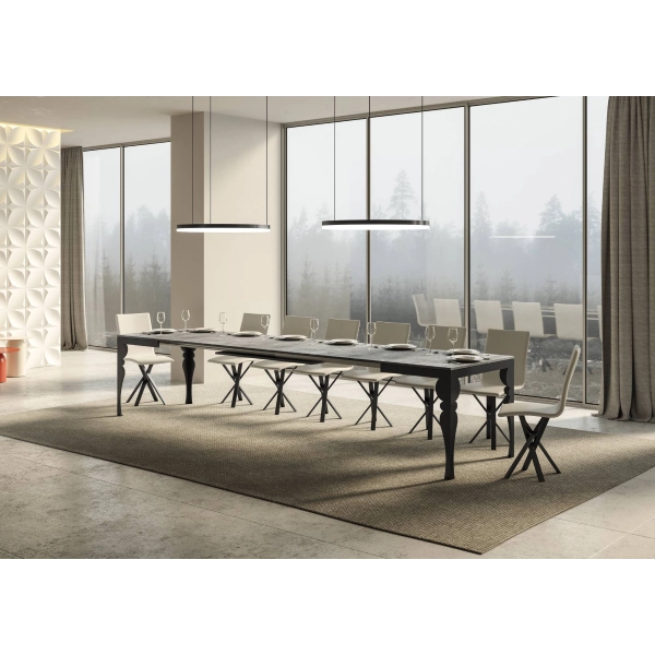 mesa paxon evolution tapa hormigón 90x120 extended 380 estructura antracita