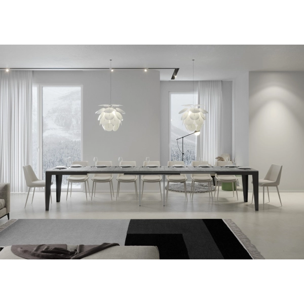 mesa flame evolution tapa hormigón 90x120 extended 380 estructura antracita