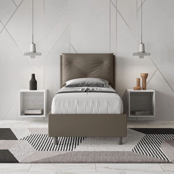 Appia Bett 80x210 mit Cappuccino-Basis