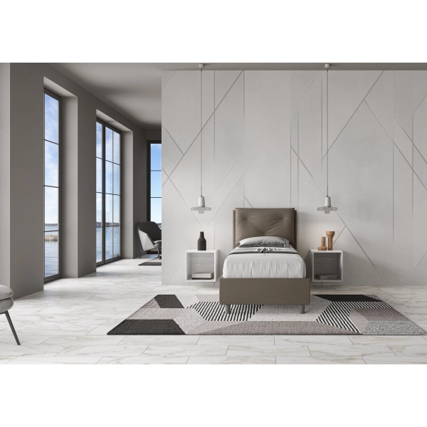 Appia Bett 80x210 mit Cappuccino-Basis