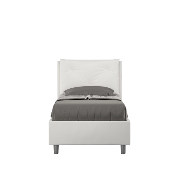 Appia Bett 80x210 Basis und weißer Behälter