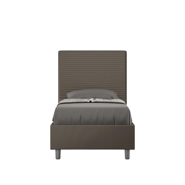 Cama Focus malla 80x200 y contenedor capuchino