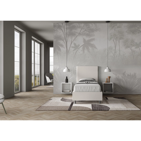 Cama Focus malla 80x210 y contenedor blanco