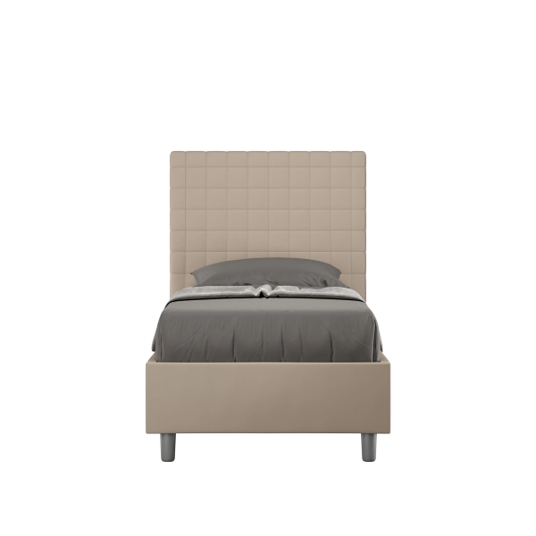 Cama Sunny 80x200 base gris tórtola y contenedor