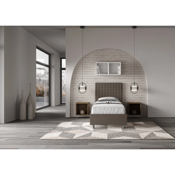 Cama Sunny 80x210 con base capuchino