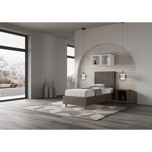 Cama Sunny 80x210 con base capuchino