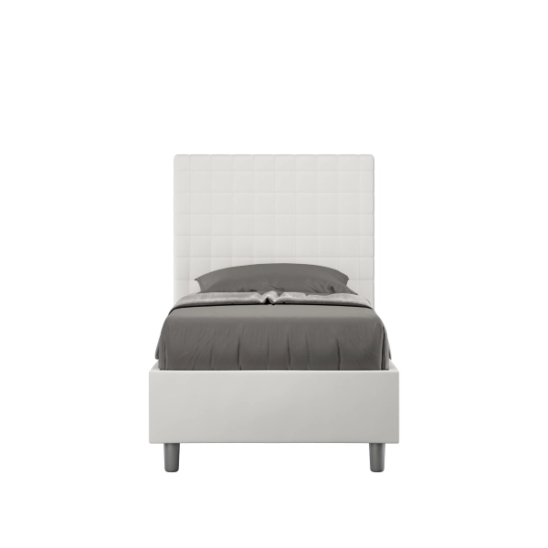 Cama Sunny malla 80x210 y contenedor blanco