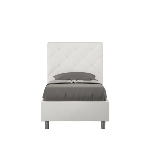 Cama Priya 80x190 con base blanca