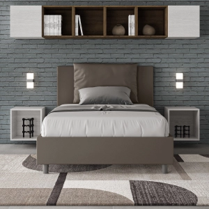 Antea Bett L.120 D.200 Basis und Cappuccino-Behälter